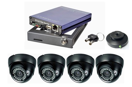 SD4m bus video system with vandal cameras