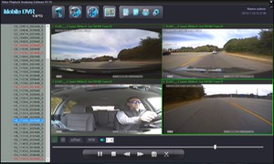 Active Fleet Driver Safety Camera test Cam1-PD Forward View, Cam2-ExCAM Forward View, Cam3-PD Driver, Cam4 ExCAM Rear 5 mobile video security surveillance onboard driver safety camera system