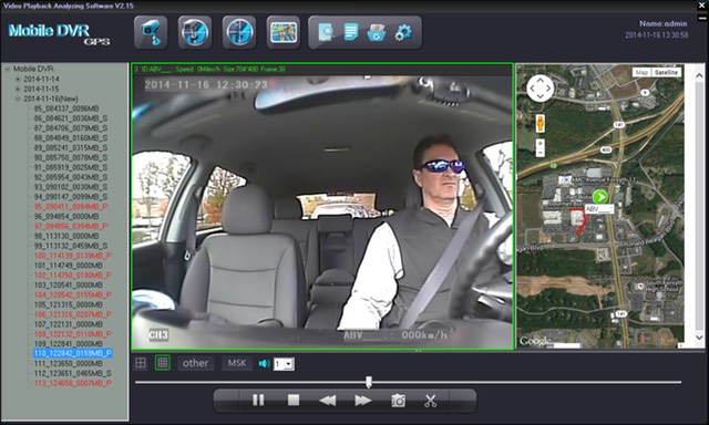 Safe Fleet Driver Training Device GUI Driver Camera Full Scrreen view reduce fleet driver risk with mobile video event recorder surveillance to document Dangerous Driving Behaviors