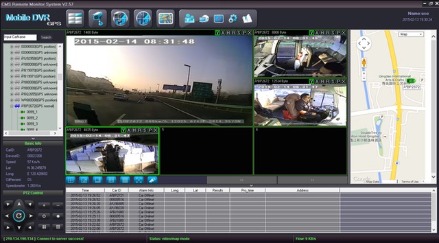 SD4C City transit bus Live View 3G video streaming transit bus fleet driver surveillance camera system 3