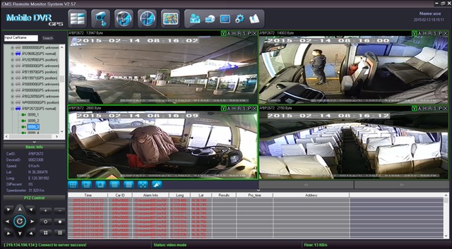 SD4C Live View Live GPS tracking 3G video streaming public transit bus surveillance camera system