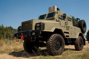 TGF 2947 Armored specialty vehicle for explosion resistant and ballistic personel protection