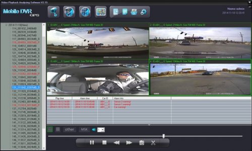 SD4D Driver Safety Video Surveillance Vehicle Mobile DVR with active alerts w/Quad with sensors View fleet driver risk management via video event driver safety recorder to lower risk and reduce fuel costs