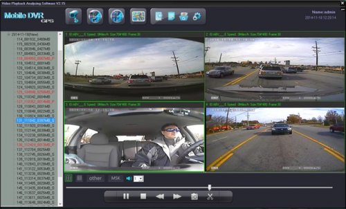 SD4D Camera test Cam1-PD Forward View, Cam2-ExCAM Forward View, Cam3-PD Driver, Cam4 ExCAM Rear 1 mobile video security surveillance system copy