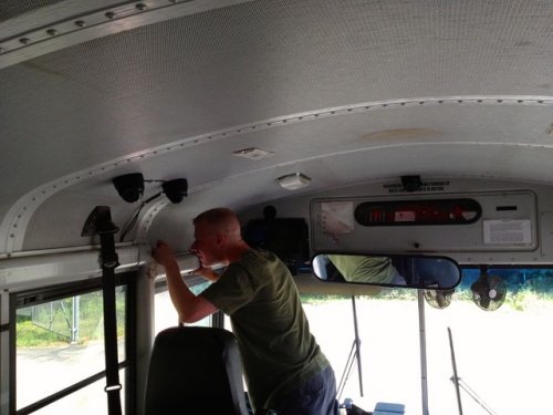 School Bus Bullying onboard video recorder surveillance camera system 3 cam system 