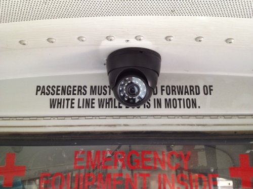 student transportation security camera system front camera